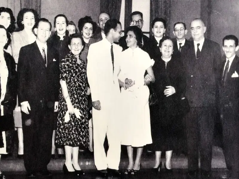 Registro histórico do casamento de Samuel Benchimol