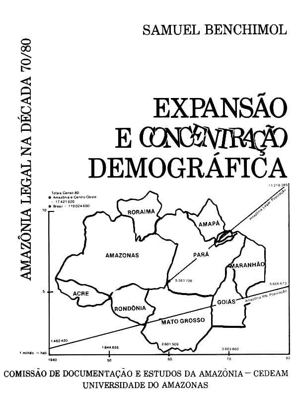 Capa do livro Amazônia Legal na década de 70/80 expansão e concentração demográfica